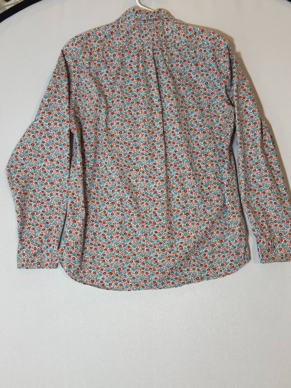 J. Crew Secret Wash Stretch Slim Men's L Floral Button Up Shirt Long Sleeve - Picture 4 of 10
